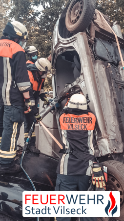 Schaffung einer Seitenöffnung durch Feuerwehrkräfte