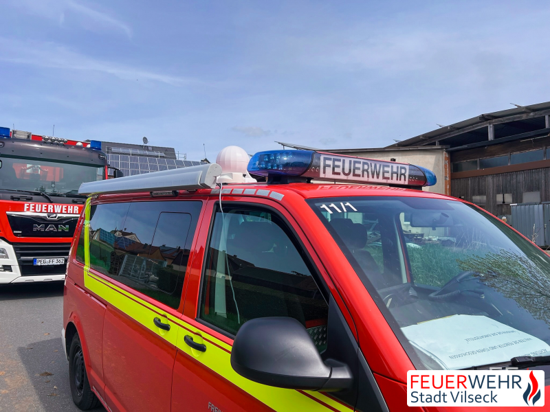 © Feuerwehr Stadt Vilseck / Mobile Sirene im Einsatz